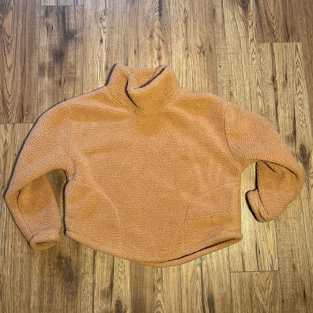 All In Motion beige teddy pullover